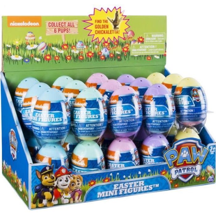 ŒUFS DE PAQUES Paw Patrol (modèle aléatoire)