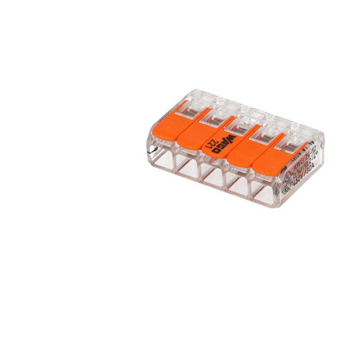 15 mini connecteur 5 entrées pour fil souple ou rigide