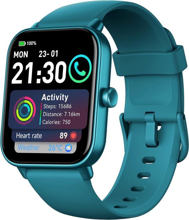 Montre Connectée Homme/femme 1.85" - Appels Bluetooth, Moniteur Fréquence Cardiaque/Sommeil/SpO2 - Étanche 3ATM, 110 Modes Sport - Compatible Android/iOS