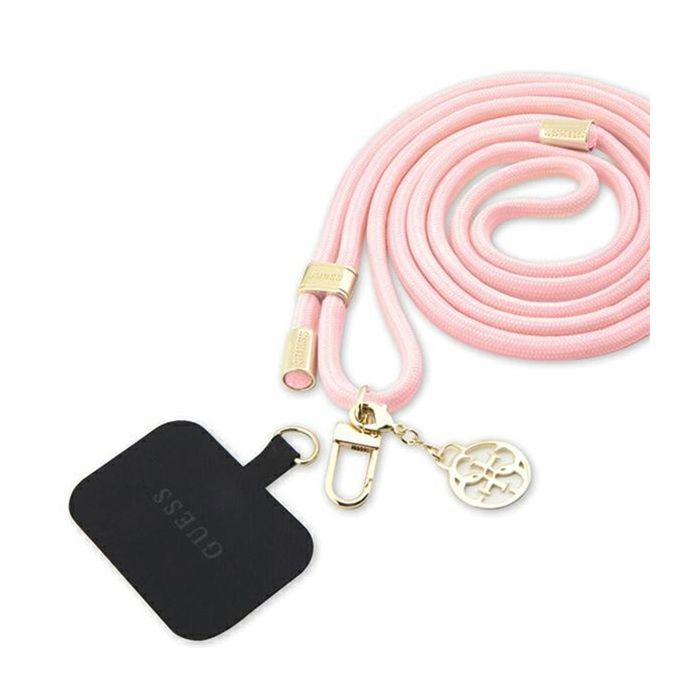 Guess CBDY Cord Nylon 4G Metal Charm Sangle de téléphone universelle