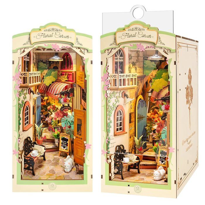 Puzzle 3D - ROBOTIME - TGB09 - Serre-livres LED - Scène Venise - Bois 164 pièces