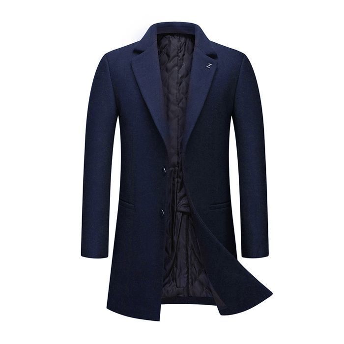 Allthemen Heren Trenchcoat Stand Kraag Een Knop Warm Winter Dikke Jas Allthemen Heren Trenchcoat Stand Kraag Een Knop Warm Winter Dikke Jas