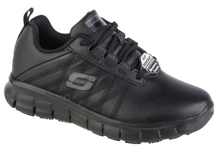 Skechers Baskets Femme - Skechers - Sure Track-Erath - Cuir Fleur - Noir - Relaxed Fit