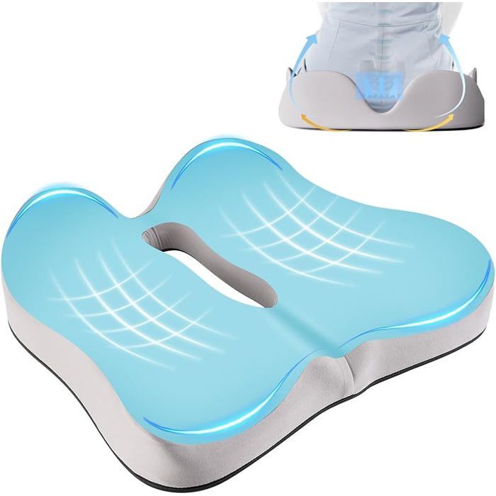 Coussin Coccyx Chaise De Bureau Gaming Ergonomique MIKE - Tectake, Bascule Réglable, 13 Kg Coussin Orthopédique Coussin Coccyx Chaise De Bureau Gaming Ergonomique MIKE - Tectake, Bascule Réglable, 13 Kg Coussin Orthopédique