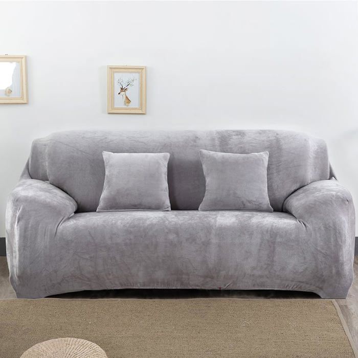 Housse de Canapé - Protege Canape - Housse Canape - Protection Canape - 3 Places - avec Accoudoirs - 190-230 cm - Extensible