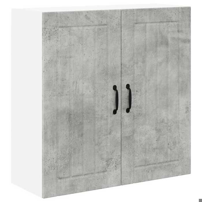 BEL-ACHAT* Meuble de stockage Moderne - design bas - Colonne de cuisine Gris béton 80x31x80cm Bois dingénierie @Promo1735987