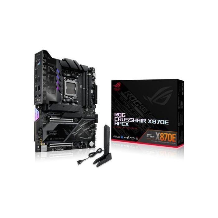 ASUS ROG CROSSHAIR X870E APEX Carte mère ATX Socket AM5 AMD X870E Chipset USB4 USB C 3.2 Gen2 USB 3.2 Gen 2 USB 3.2 Gen 1 USB C 3.2 Gen 2x2 Wi Fi 7 Bluetooth 5 Gigabit Ethernet... - vue 7