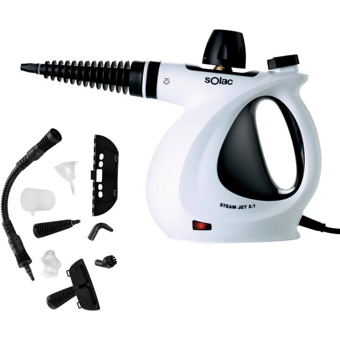 Nettoyeur Vapeur À Main Lv1301 1050W Réservoir 350 Ml Prêt En 3 Min Câble 3 M 9 Accessoires Safety Comfort Poignée - Msd Sante Animale