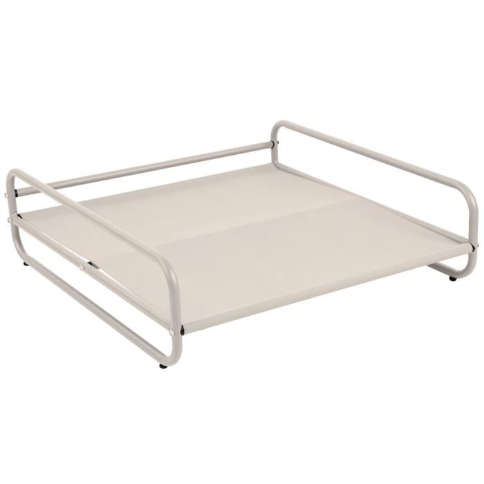 Structure pour fauteuil et pouf de salon de jardin modulable beige Mixi Oviala Structure pour fauteuil et pouf de salon de jardin modulable beige Mixi Oviala