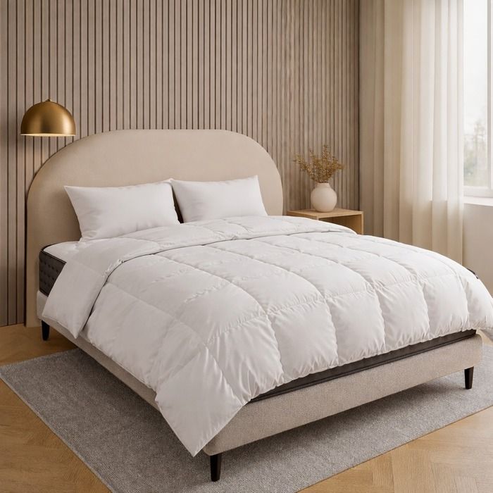 Matelas 140x190 cm Zen 20 cm mousse haute densité ferme face été/hiver + 2 oreillers + couette