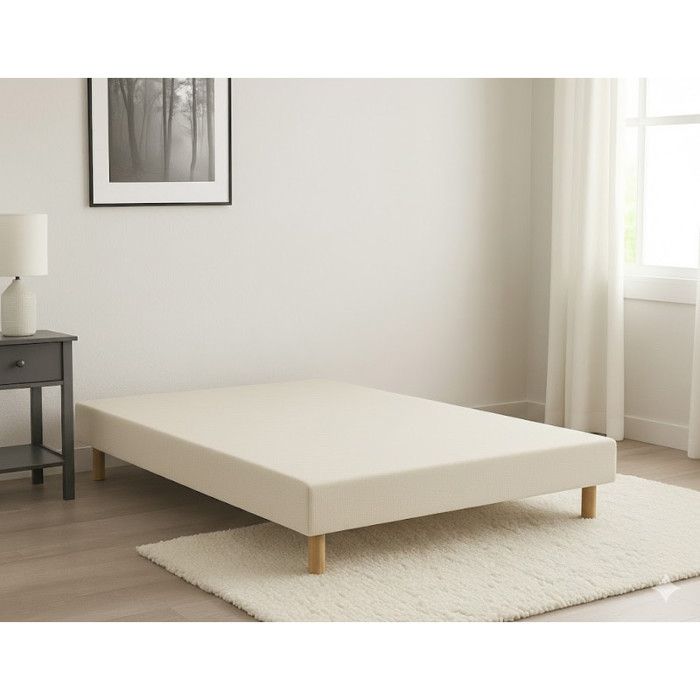 Sommier Essenzia TRADITION GRAPHIC 19cm Couleur 120x190 Beige Lattes