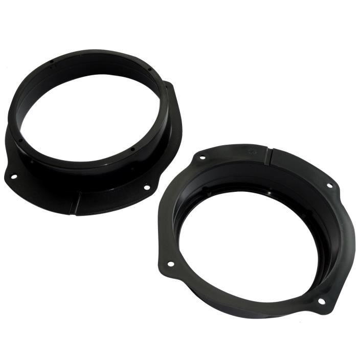 Aerzetix 2 adaptateurs supports de haut-parleurs enceintes 165mm portes pour auto voiture C16611