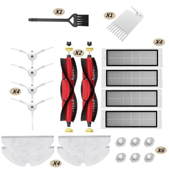 Kit d'accessoires pour aspirateur Robot Roborock S5 S502-00 S502-02, pièces  lavables - Cdiscount Electroménager