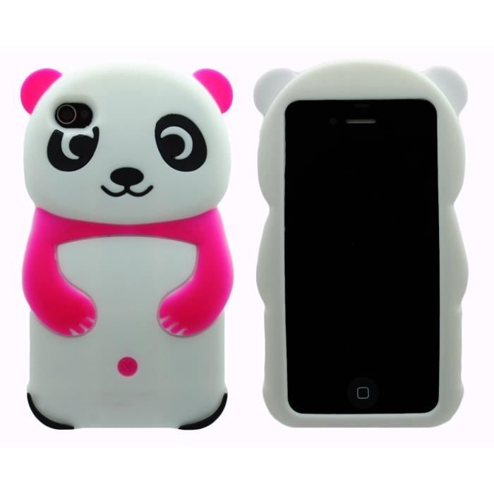 Coque SILICONE iphone 4 4S panda