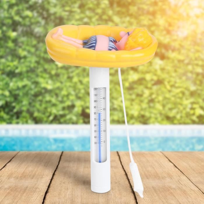 Flotteur PVC Durable Thermomètre Flottant Piscine Ours Cartoon - Compteur Température Eau Pour Piscine, Spa, Jacuzzi | Lecture °C/°F Thermomètre Bebe