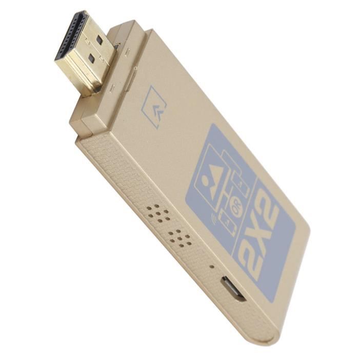 Clé HDMI Sans Fil Pour TV - Adaptateur Miroir D'écran - Compatible Miracast/DLNA/AirPlay - Streaming Depuis Smartphone, Tablette, PC