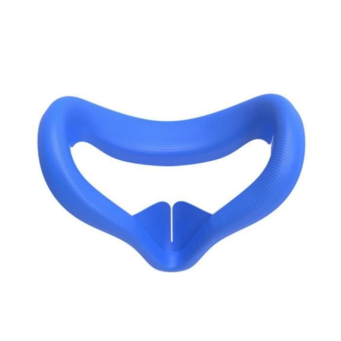 Housse Intérieure En Silicone Bleue Pour Oculus Quest 2 - Protection Hygiénique Et Confortable