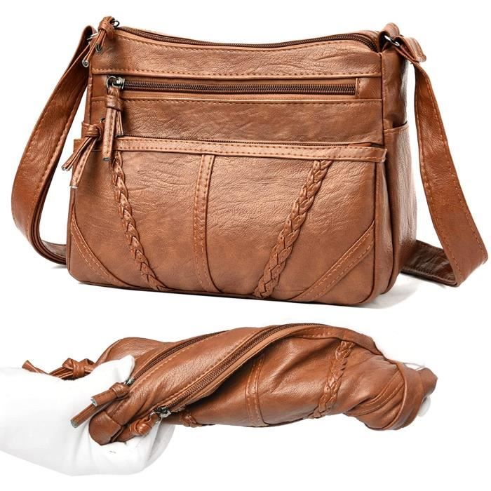 Sac a Main Femmes Bandoulieres Cuir, Sac Bandoulière Femme, Sac