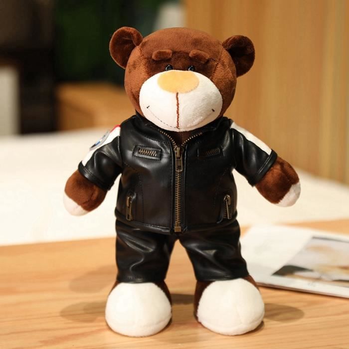 Manteau en peluche noir 2025