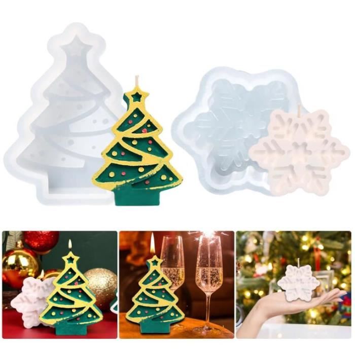 QZKJQDD Moule En Silicone De Noël Canne à Sucre - 12 Cavités Pour Bricolage Créatif