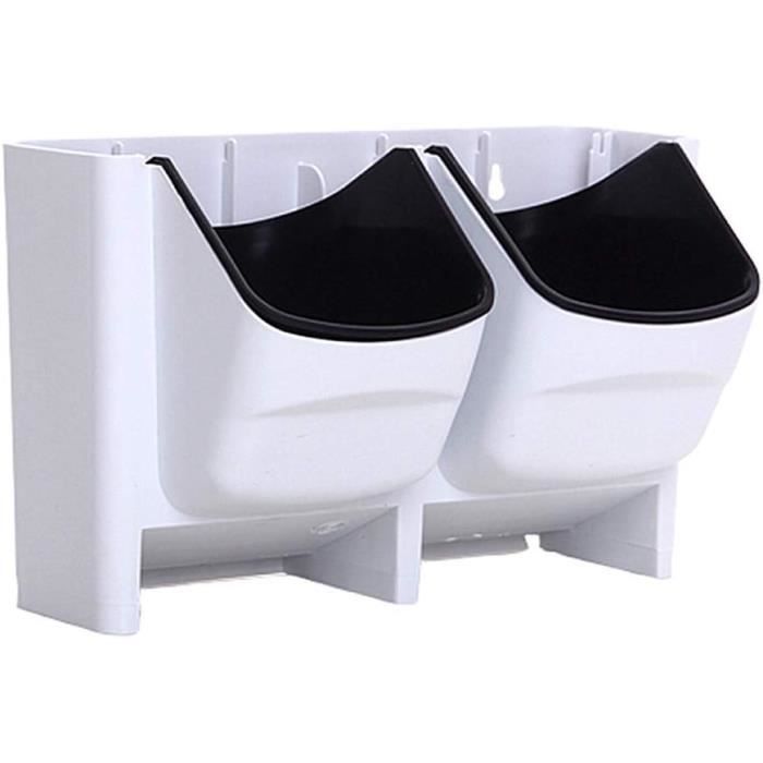 Jardinière Suspendue Murale Vintage - Pot De Fleur Plastique Et Métal Avec Réservoir Eau Pour Balcon Intérieur/Extérieur