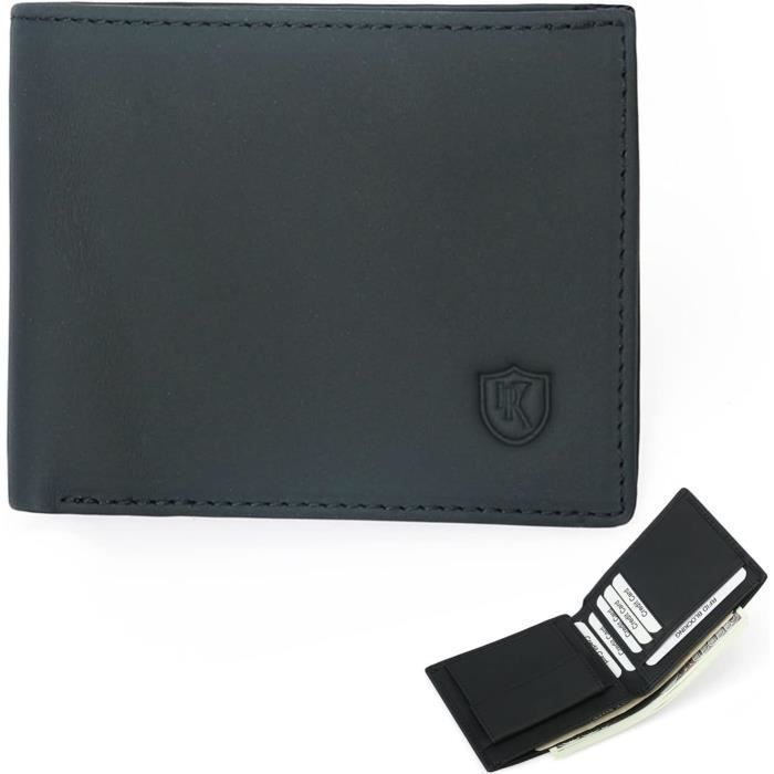 Portefeuille Homme En Cuir - Design Carte - Marron - NEUF Sans étiquette