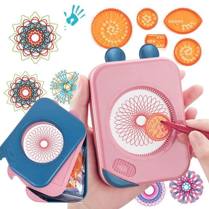 Kit Spirographe 48 Pièces – Géométrie Créative – Cadeau Artistique Pour Enfants – Motifs Hypothrochoïdes
