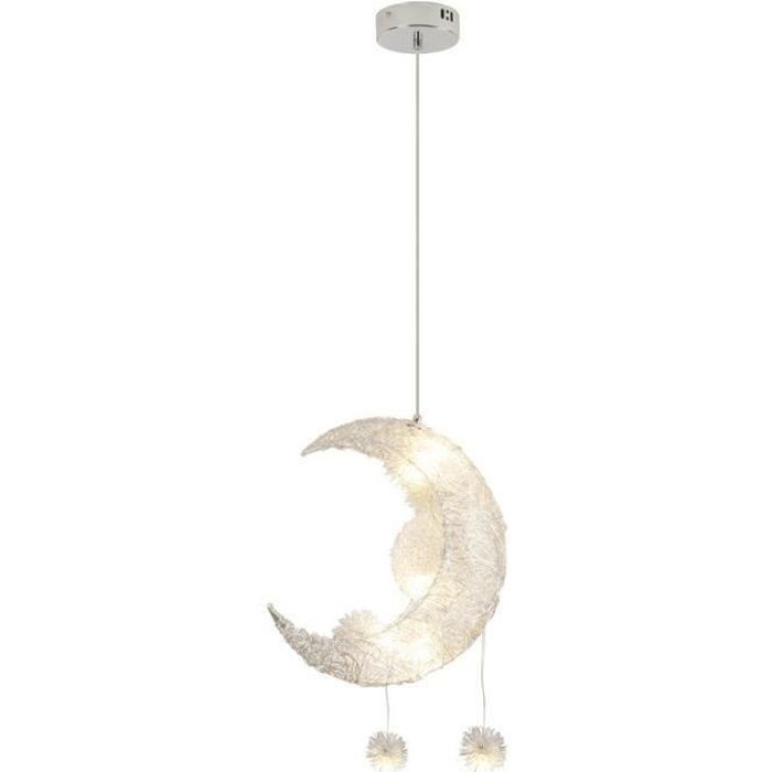 UNI Lustre Lune Étoile Luminaire Suspension Décorative Lumière Blanche Chaude