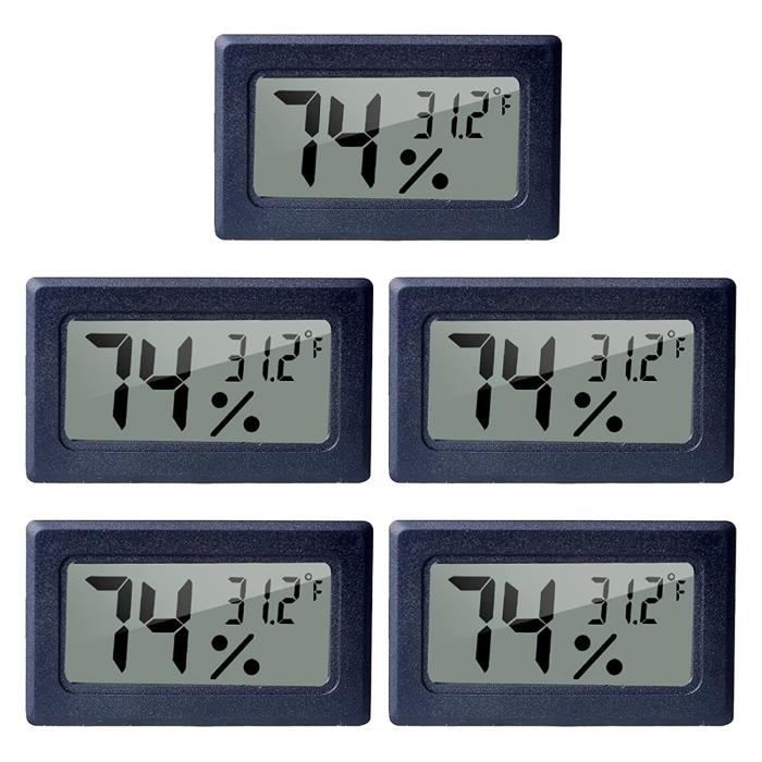 Thermomètre Voiture LCD - Sonde Intérieur/Extérieur - Branchement Allume-Cigare 12V - Bleu