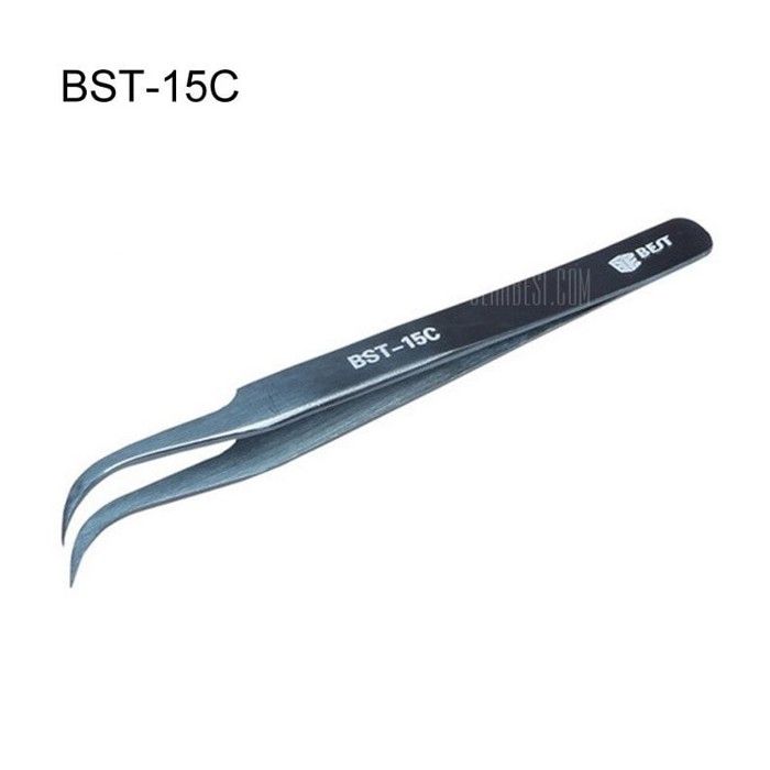 Pince de précision courbée antistatique BST-15C - Cdiscount Auto