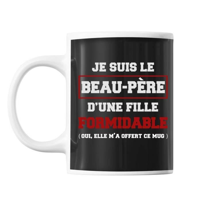 Mug Beau Pere Fille Noir Tasse Cadeau Personnalise Cdiscount Puericulture Eveil Bebe