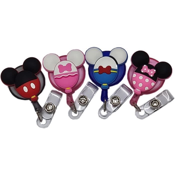Porte Badge Rétractable Avec Cordon - Modèle FARELA406-JU - Clip De Fixation - Pour événements, 4 Juillet, Travail - Neuf Étiqueté