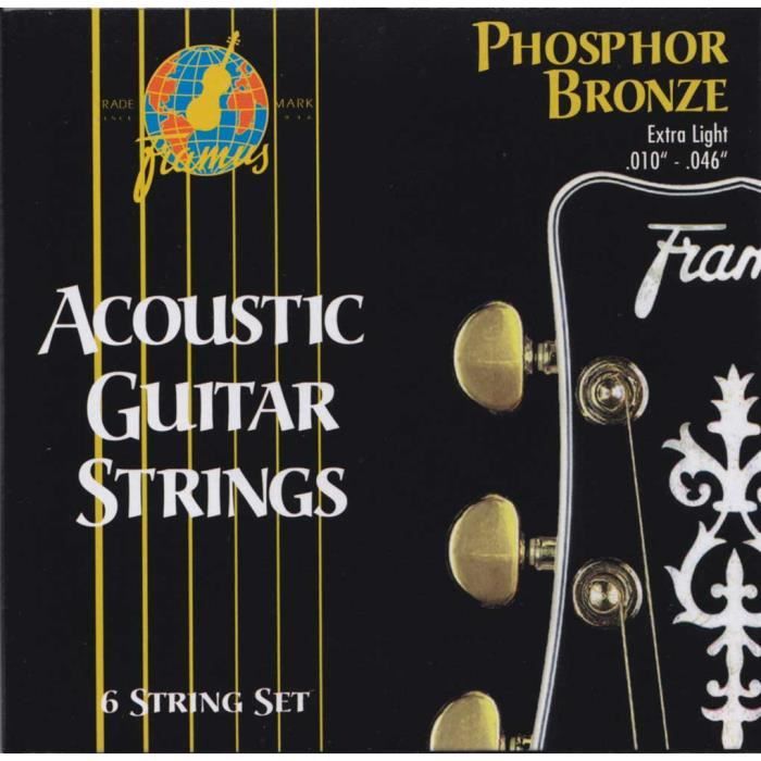 Framus Phosphor Bronze Extra Light Cordes guitare folk 10-46