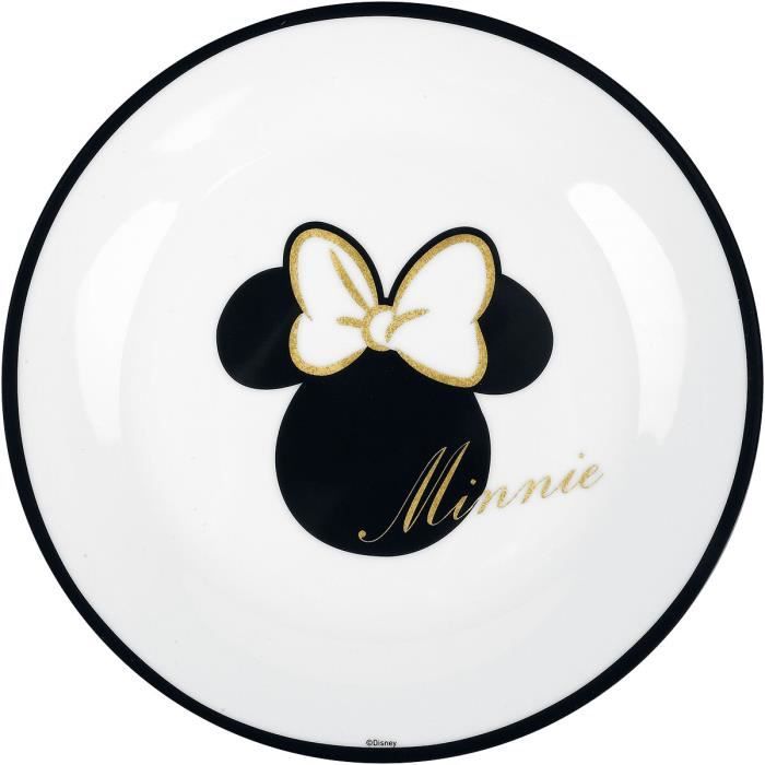 Mickey & Minnie Mouse Minnie Dorée Unisexe Assiette multicolore