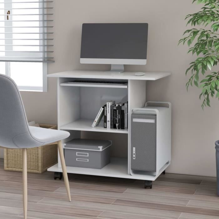 Bureau Informatique Multimédia - Meuble de Bureau pour Ordinateur