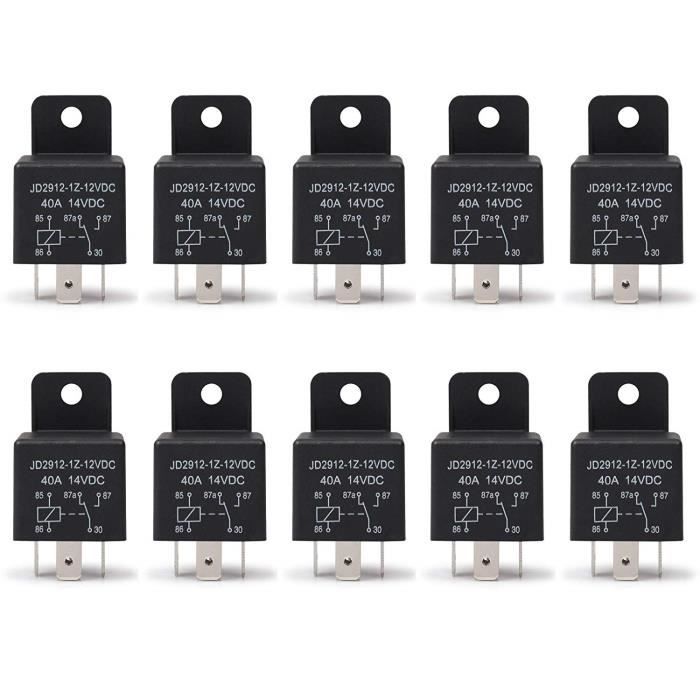 5pcs Relè Auto 12V 40A 5 Pin SPDT JD2912-1Z | Per Veicoli, Barche, Lampade, Accensione Remota - Foto 3