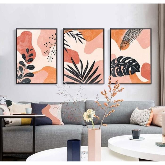 Set de 3 Affiches Tableaux Deco Poster Decor Impression sur Toile Motif
