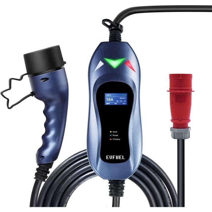 Evfuel Ev Chargeur Voiture Electrique Type 2 Triphasé Cee Borne