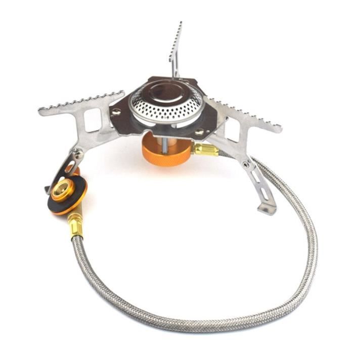 Réchaud à Gaz Pliable Extérieur Léger Portable pour Camping Randonnée Pique- Nique