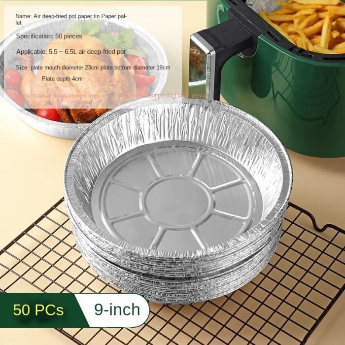 Plaques Aluminium Jetables - Lot De 50 - 600 Ml - Pour BBQ, Camping, Fêtes