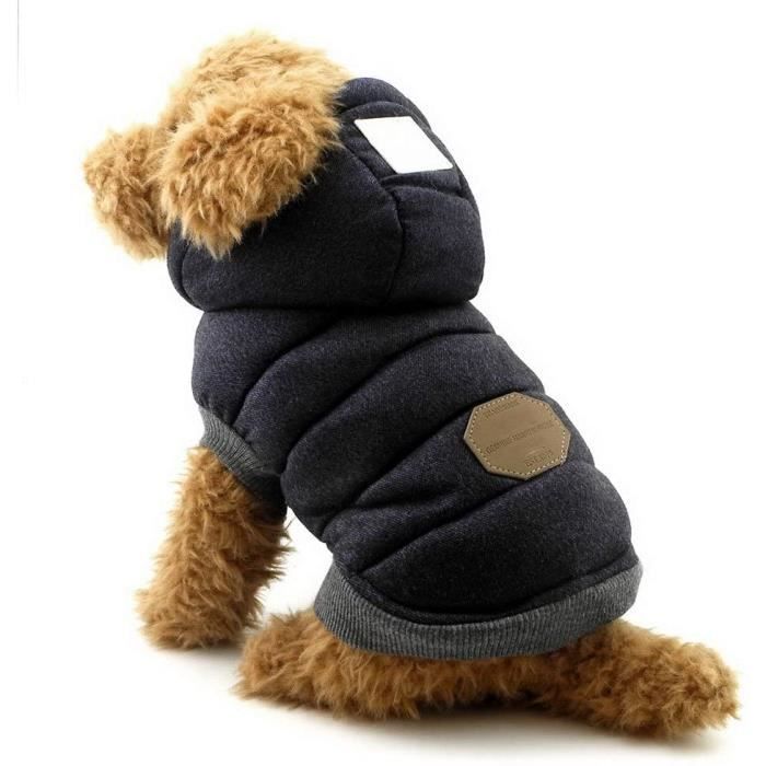 Textiles et accessoires pour chiens SELMAI Manteau d'hiver pour Chien  Petits Chiot Sweats à Capuche Vêtements pour Anima 6387