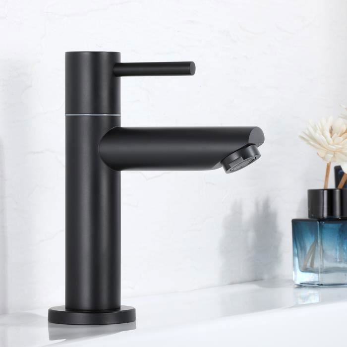 Robinet De Salle De Bain, Robinet De Lavabo Haut, Robinet De Lavabo Haut Robinet De Lavabo Vintage Robinet Mitigeur Avec Tuyau Arrivee 3 8 Pouce Noir 96983278