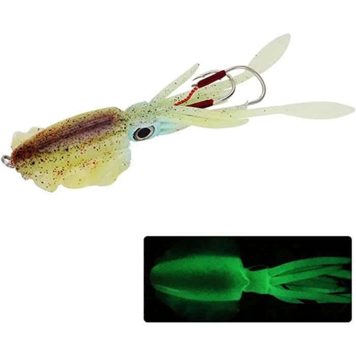 BEA 40 pcs Double hochet pêche en mer poly poisson cloche rouge HB058