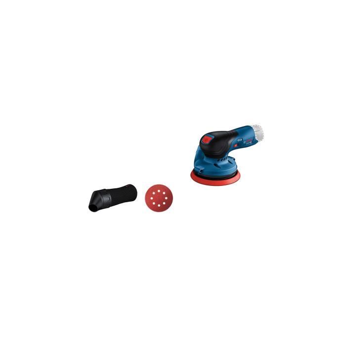 Ponceuse Orbitale Sans Fil Bosch Professional GEX 12V-32 - 32 Mm - Moteur Sans Balais - Avec Plateaux Velcro Et Autocollant