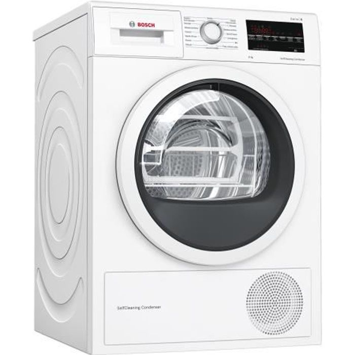 Sèchelinge Pompe à chaleur BOSCH Serie 6 WTW85449IT 9 kg Départ différé Cdiscount