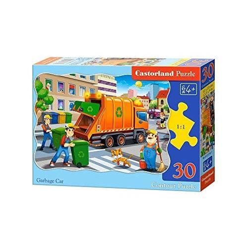 Puzzle - CASTORLAND - Garbage Car - 30 pièces - Pour enfants à partir de 10 ans - Multicolore