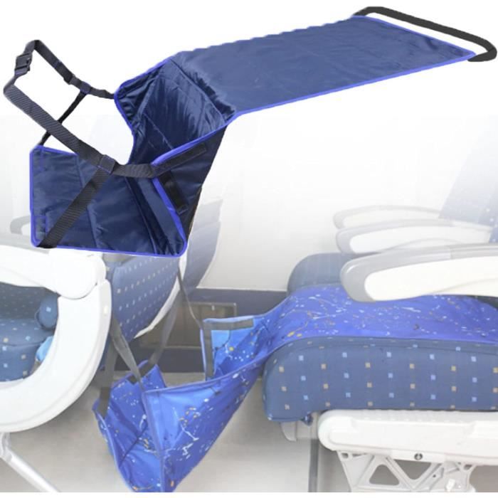 Leapiture Repose-Pieds d'Avion, Housse Hamac, Repose-Pieds Ergonomique, Hamac, Avion, Repose-Pieds de Voyage, Hamac Réglable Léger pour Les Voyages en Plein air Gris