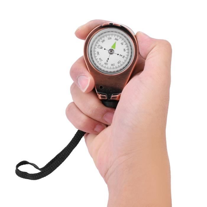 Mini Boussole De Poche – Liquide, Précision 360° – Randonnée, Camping, Survie – Taille Compacte 4,3 Cm – Cadeau Idéal