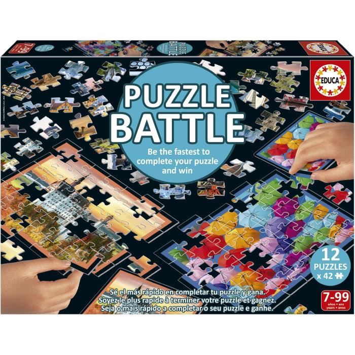 Set de 12 puzzles x 42 pièces Educa Battle Travel - vue 9