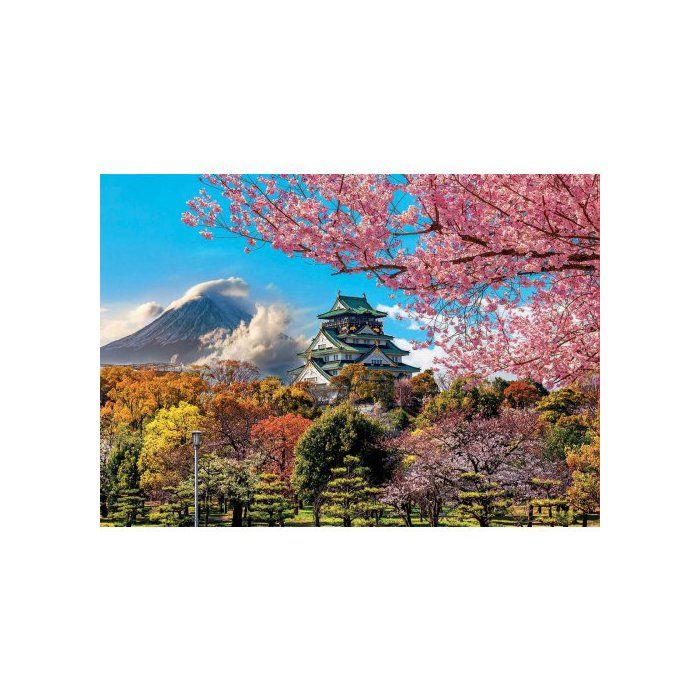 Puzzle Adulte 2000 Pieces Château dOsaka Paysage Du Japon - Collection Asie - Paysage de Montagne